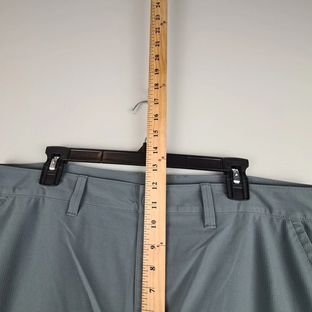 Eddie Bauer Womens Size 16 Ripstop Crop Pants Cargo Pocket‎ Gray Ruching Hiking